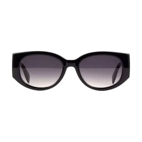 NWT ALEXANDER MCQUEEN SUNGLASSES WOMEN BLACK ROUND EYEWEAR display picture 3